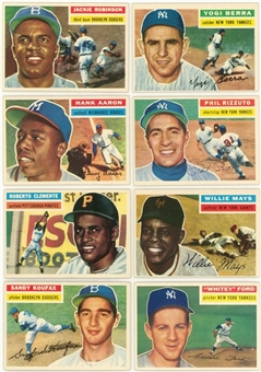 1956 Topps Baseball Near Set (333/340) Plus Checklists (2) 